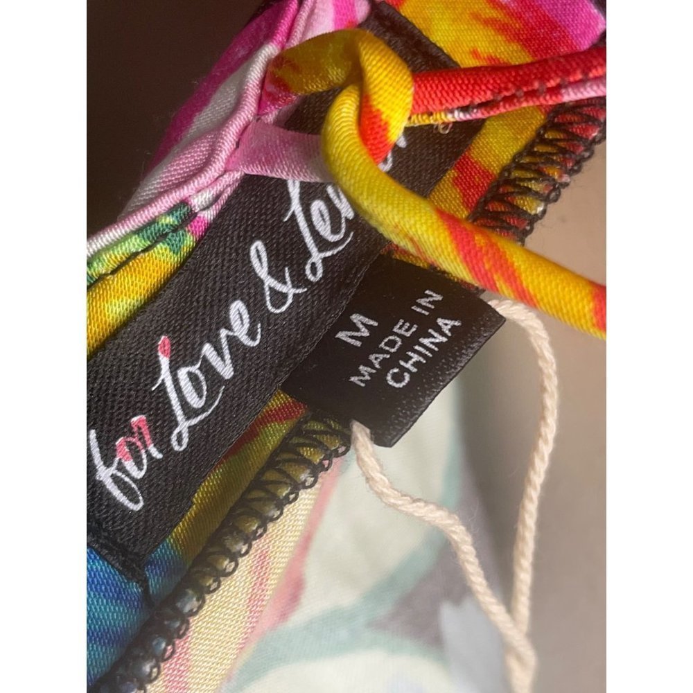 For Love & Lemons Floral Maxi Dress in Yellow, Pink, Blue, Green, Black - Picture 10 of 11